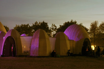 Un padiglione temporaneo a Roskilde