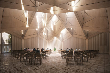 nuova chiesa哥本哈根progettata dallo工作室Henning Larsen