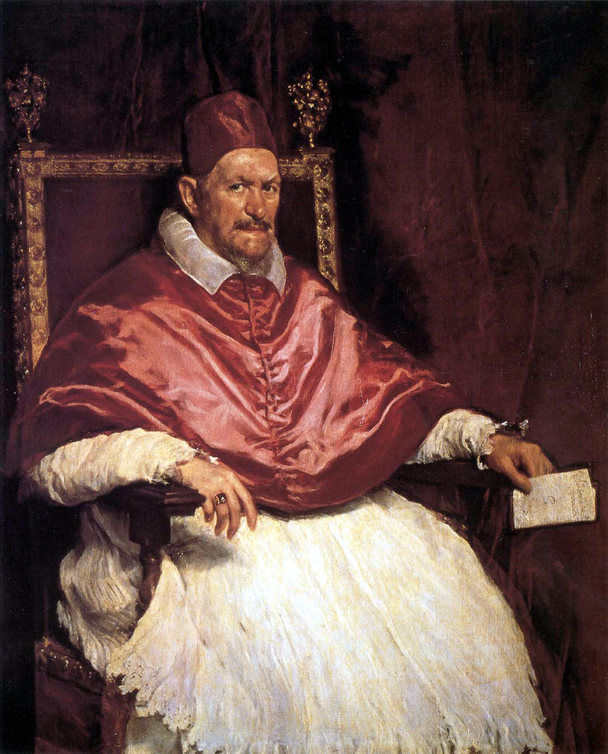 迭戈Velázquez，教皇英诺森十世肖像，多利亚·潘菲利画廊，罗马