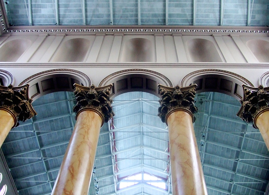 华盛顿特区国家建筑博物馆，科林斯式圆柱