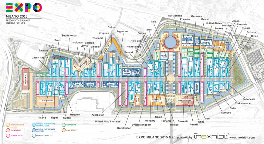 2015年米兰世博会站点地图Inexhibit低