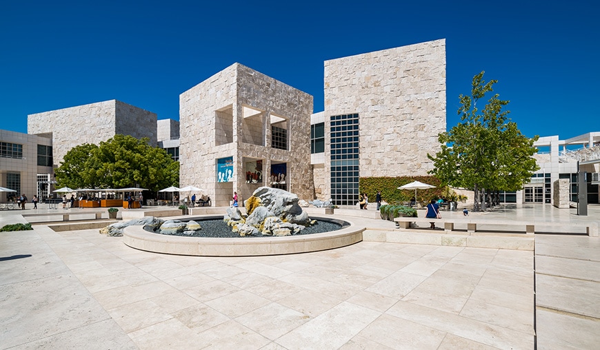 保罗·盖蒂博物馆，洛杉矶，理查德·迈耶，外观1