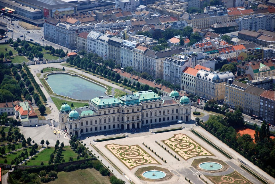 观景楼博物馆维也纳上观景楼鸟瞰图