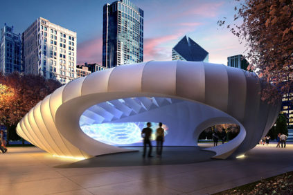 芝加哥——扎哈·哈迪德设计的伯纳姆馆