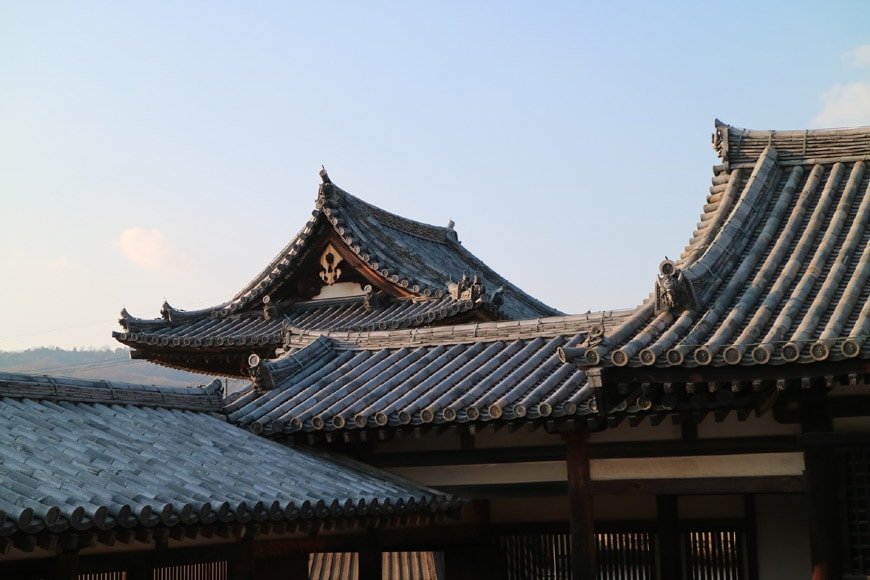 日本奈良法隆寺佛教木寺