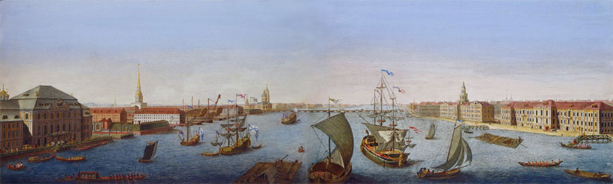 圣彼得堡冬宫蚀刻水彩1753年