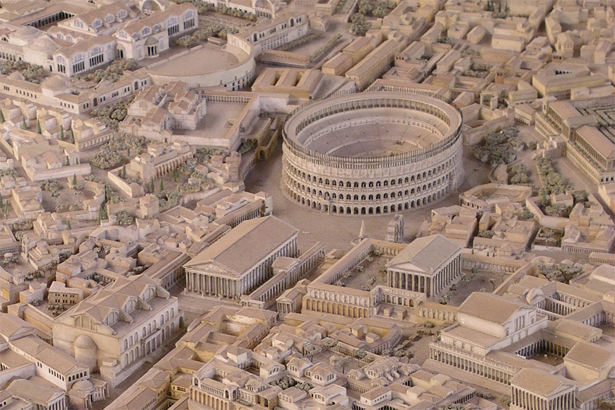 罗马斗兽场(弗拉维安圆形剧场)，重建模型