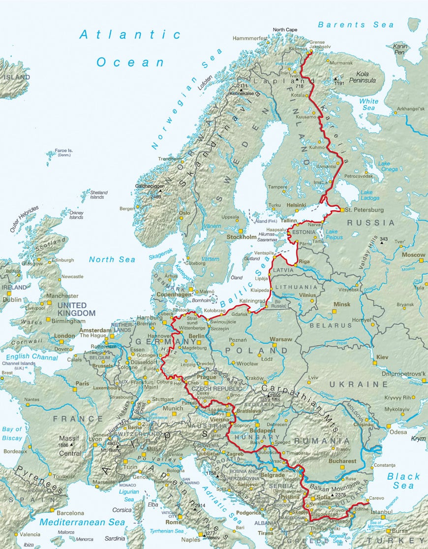 铁幕自行车道欧洲
