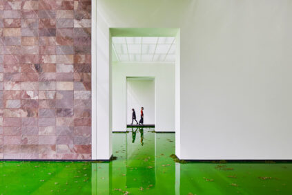 Olafur-Eliasson-Life-Beyeler-interior-2-with-people-photo-Mark-Niedermann-cover