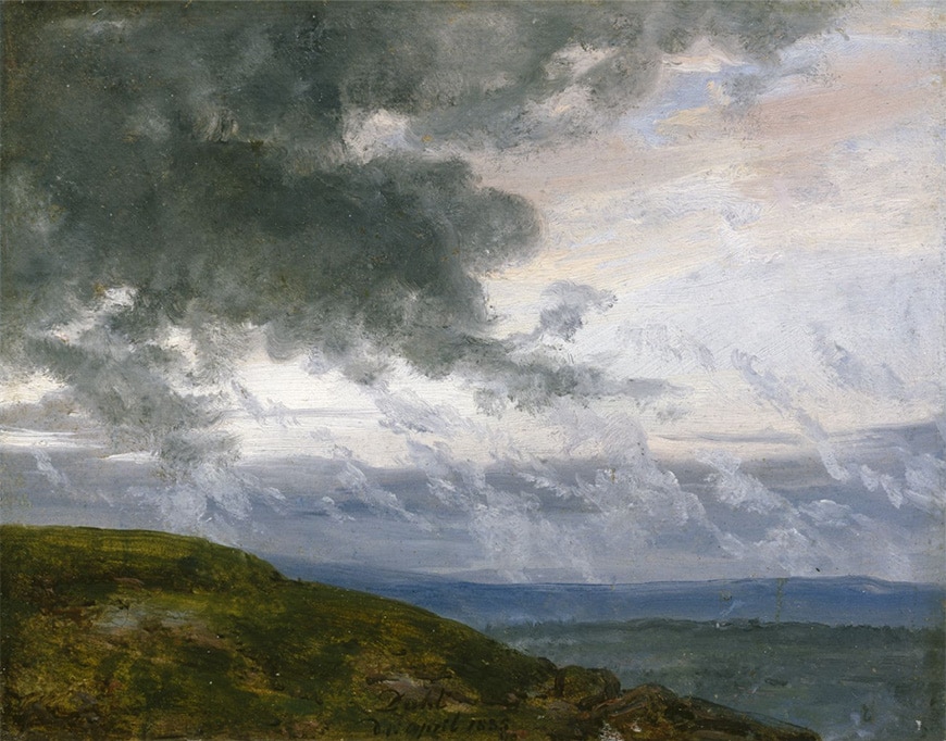约翰·克里斯蒂安·达尔，《风暴云》，1835年，布面油画