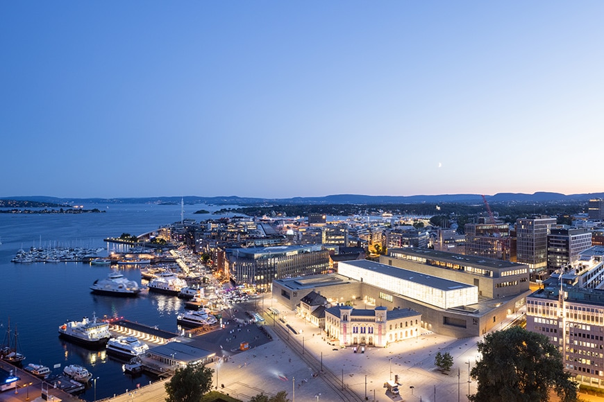 挪威国家博物馆，奥斯陆，鸟瞰图