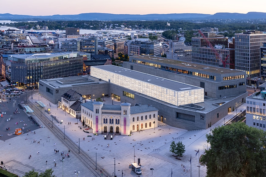 挪威国家博物馆，奥斯陆，鸟瞰图