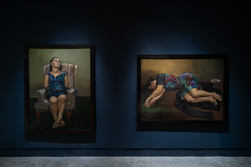 保拉·雷戈，《坐》(1994)和《卧铺》(1994)，2022年威尼斯艺术双年展，未展出