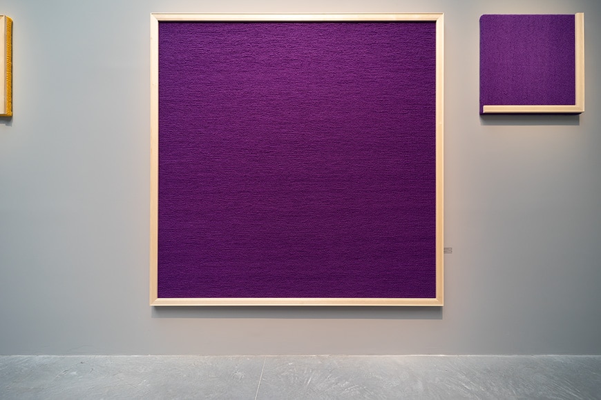 罗斯玛丽·特罗克尔，针织羊毛绘画，2022年威尼斯艺术双年展，未展出