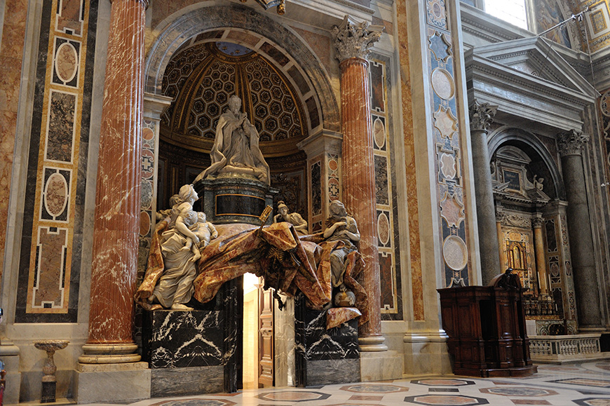 教皇亚历山大七世墓，贝尔尼尼，圣彼得大教堂，罗马