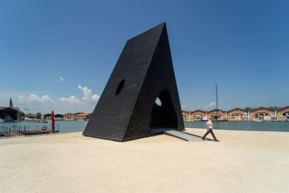 David Adjaye, Black Pyramid Pavilion Kwaeε, Venice Architecture Biennale 2023 Inexhibit 1